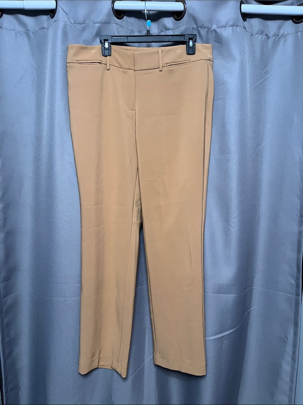 Zac & Rachel Camel Straight Leg Dress Trousers